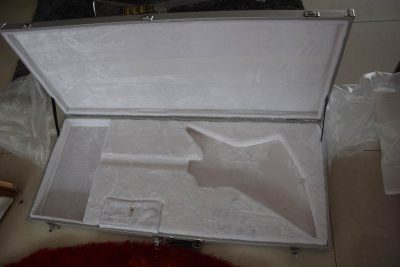Custom Crown Plexiglass Acrylic Body Neck Explorer Tremolo Electric Guitar Led Lights - Image 19