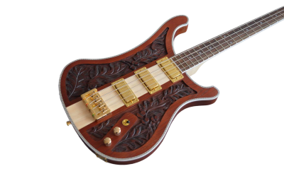 Custom Nova Lemmy Kilmister 4003 Antique Carved With Oak Leaves Bass