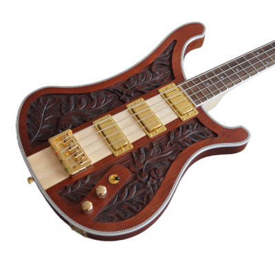 Custom Nova Lemmy Kilmister 4004 Antique Carved With Oak Leaves Bass