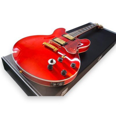 Custom Crown ES335 BB King Lucille Transparent Cherry Electric Guitar - Image 7