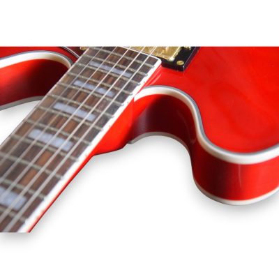 Custom Crown ES335 BB King Lucille Transparent Cherry Electric Guitar - Image 9