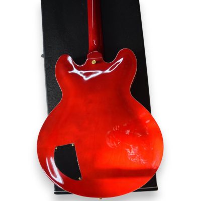 Custom Crown ES335 BB King Lucille Transparent Cherry Electric Guitar - Image 2