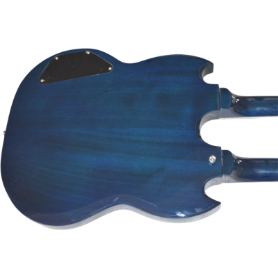 Custom Crown SG Don Felder Transparent Blue Burst Double Neck 12 6 String EDS1275 Electric Guitar - Image 6