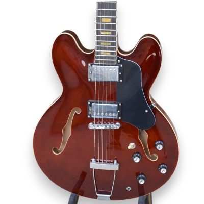 Custom Crown ES335 Noel Gallagher Dark Wine Red Electric Guitar