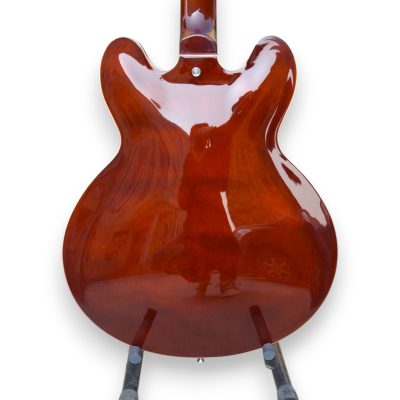 Custom Crown ES335 Noel Gallagher Dark Wine Red Electric Guitar - Image 6