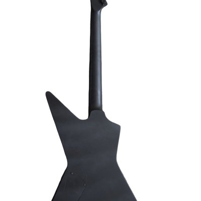 Custom Obsidian Hetfield JH2 Matte Black Diamond Plate Explorer Deer Skull Electric Guitar - Image 8