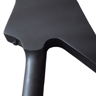 Custom Obsidian Hetfield JH2 Matte Black Diamond Plate Explorer Deer Skull Electric Guitar - Image 11