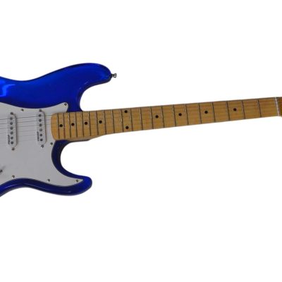 Custom Regent Blue Plexiglass Acrylic Lucite LED Guitar ST Maple Fretboard - Image 10