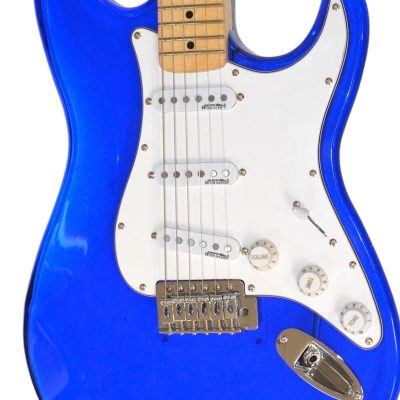 Custom Regent Blue Plexiglass Acrylic Lucite LED Guitar ST Maple Fretboard