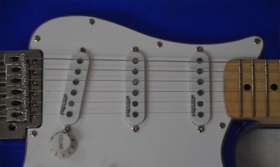 Custom Regent Blue Plexiglass Acrylic Lucite LED Guitar ST Maple Fretboard - Image 2