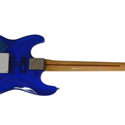 Custom Regent Blue Plexiglass Acrylic Lucite LED Guitar ST Maple Fretboard - Image 6