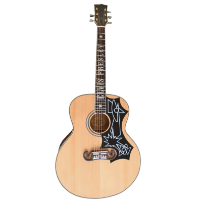 Custom Crown SJ200 Elvis Natural Solid Sitka Spruce Top Acoustic Electric Guitar - Image 2