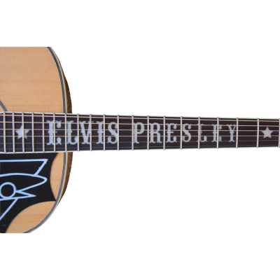 Custom Crown SJ200 Elvis Natural Solid Sitka Spruce Top Acoustic Electric Guitar - Image 4
