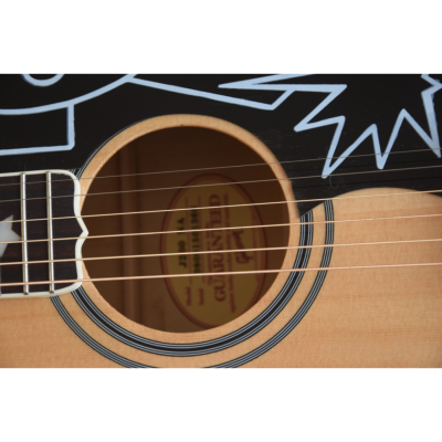 Custom Crown SJ200 Elvis Natural Solid Sitka Spruce Top Acoustic Electric Guitar - Image 5