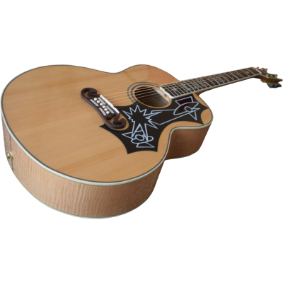 Custom Crown SJ200 Elvis Natural Solid Sitka Spruce Top Acoustic Electric Guitar