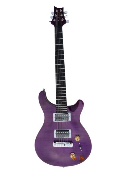 Custom Monarch Purple Violet Tiger Maple Top Guitar - Image 10