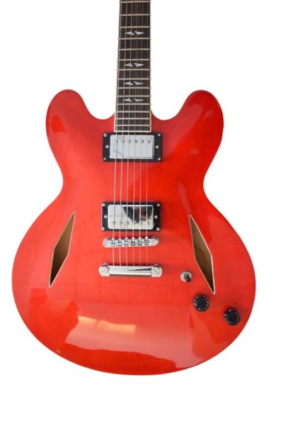 Custom Crown DG335 Dave Grohl Red 6 String Electric Guitar