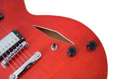 Custom Crown DG335 Dave Grohl Red 6 String Electric Guitar - Image 7