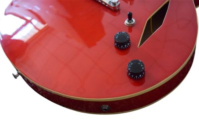 Custom Crown DG335 Dave Grohl Red 6 String Electric Guitar - Image 6