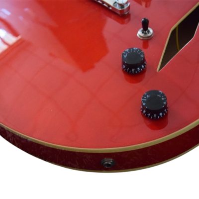 Custom Crown DG335 Dave Grohl Red 6 String Electric Guitar - Image 6