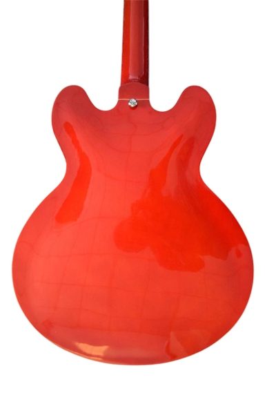Custom Crown DG335 Dave Grohl Red 6 String Electric Guitar - Image 3