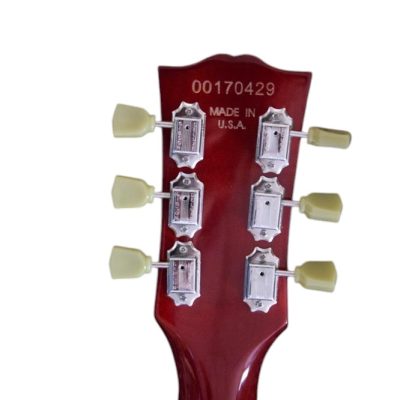 Custom Crown ES335 Semi Hollow Body Red Fhole Guitar - Image 4
