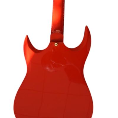 Custom Crown SG Eye Fire Engine Red Finish Guitar - Image 3