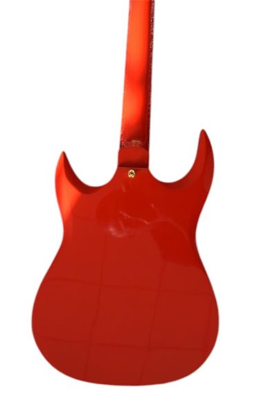Custom Crown SG Eye Fire Engine Red Finish Guitar - Image 3