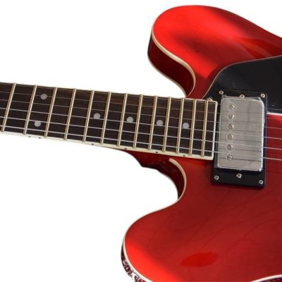 Custom Crown ES335 Semi Hollow Body Artist Cherry Fhole Guitar - Image 6