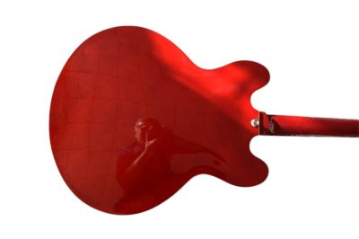 Custom Crown ES335 Semi Hollow Body Artist Cherry Fhole Guitar - Image 2