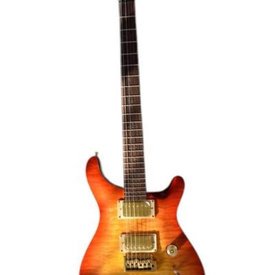 Custom Monarch Quilted Maple Top Sunburst Finish Guitar - Image 2