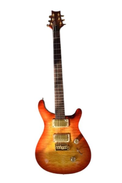 Custom Monarch Quilted Maple Top Sunburst Finish Guitar - Image 2