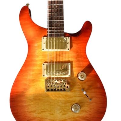 Custom Monarch Quilted Maple Top Sunburst Finish Guitar