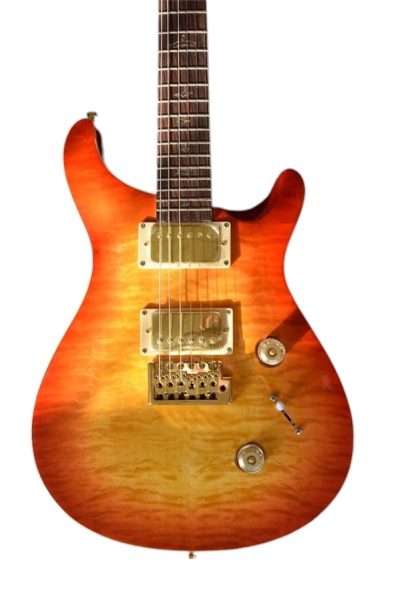 Custom Monarch Quilted Maple Top Sunburst Finish Guitar