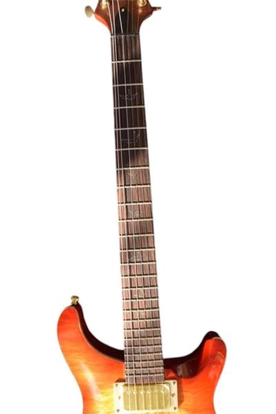 Custom Monarch Quilted Maple Top Sunburst Finish Guitar - Image 4
