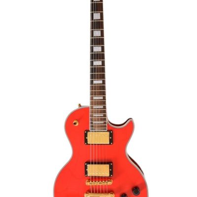 Custom Crown Wine Red Block Inlays Electric Guitar - Image 12