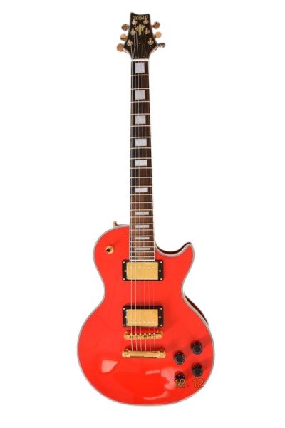 Custom Crown Wine Red Block Inlays Electric Guitar - Image 12