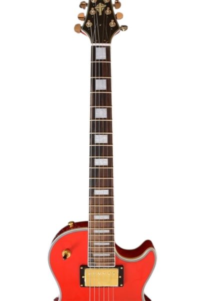 Custom Crown Wine Red Block Inlays Electric Guitar - Image 10
