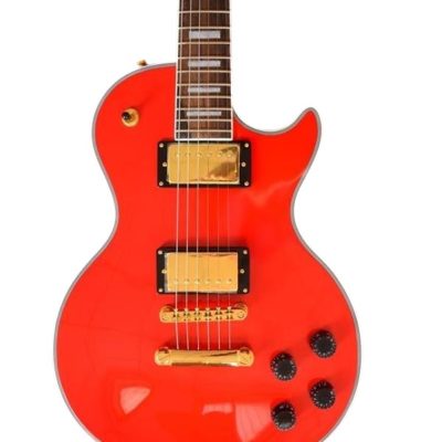 Custom Crown Wine Red Block Inlays Electric Guitar