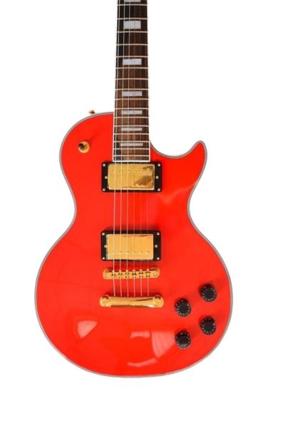 Custom Crown Wine Red Block Inlays Electric Guitar