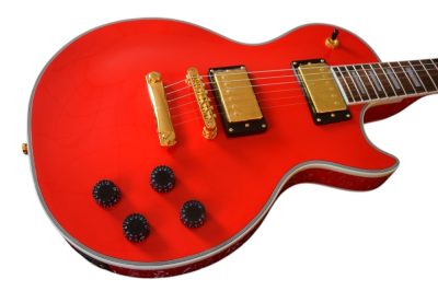 Custom Crown Wine Red Block Inlays Electric Guitar - Image 7