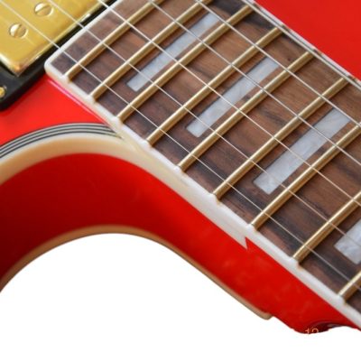 Custom Crown Wine Red Block Inlays Electric Guitar - Image 5