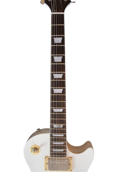 Custom Crown White Block Inlays Solid Body Humbucker Pickups Electric Guitar - Image 8