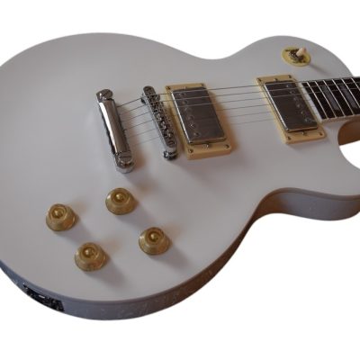 Custom Crown White Block Inlays Solid Body Humbucker Pickups Electric Guitar - Image 7