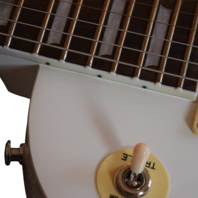 Custom Crown White Block Inlays Solid Body Humbucker Pickups Electric Guitar - Image 6