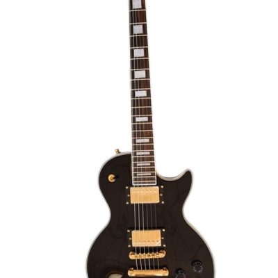 Custom Crown Black Beauty Block Inlays Solid Body Humbucker Pickups Electric Guitar - Image 10
