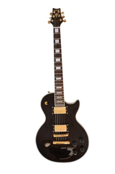 Custom Crown Black Beauty Block Inlays Solid Body Humbucker Pickups Electric Guitar - Image 10