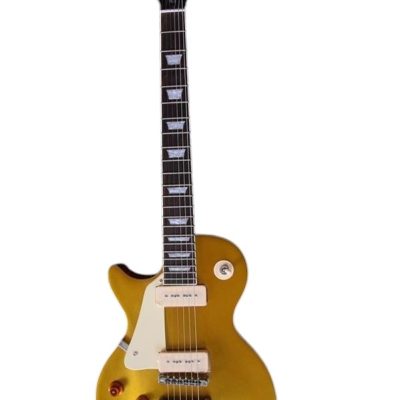 Custom Crown Goldtop Cream P90 Pickups Classic Metallic Joe Bonamassa Guitar - Image 10