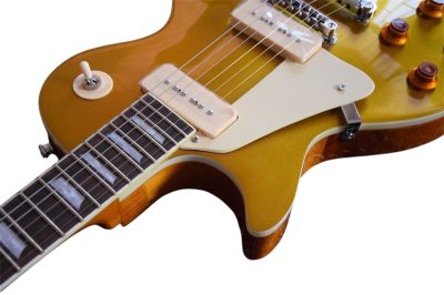 Custom Crown Goldtop Cream P90 Pickups Classic Metallic Joe Bonamassa Guitar - Image 7