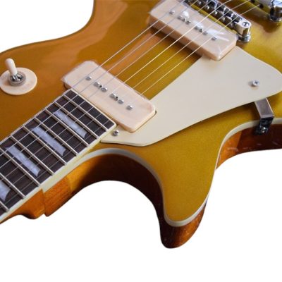 Custom Crown Goldtop Cream P90 Pickups Classic Metallic Joe Bonamassa Guitar - Image 7